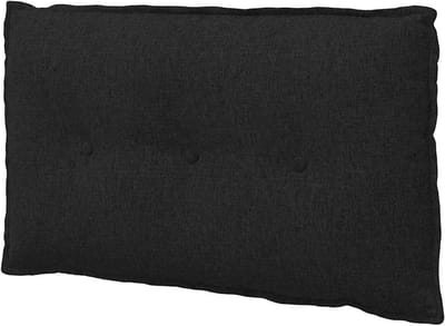 Decoratief Rugkussen - Leeskussen Bank - Ontspannen Lezen - Afneembare Hoes - 80x50 cm - Zwart