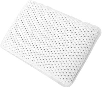 Dailygoods- Hoofdkussen Holle Oppervlak - Ondersteuning Hoofd/Nek - Antislip Zuignappen - PVC-schuim - Comfortabel - Milieuvriendelijk - Badkussen
