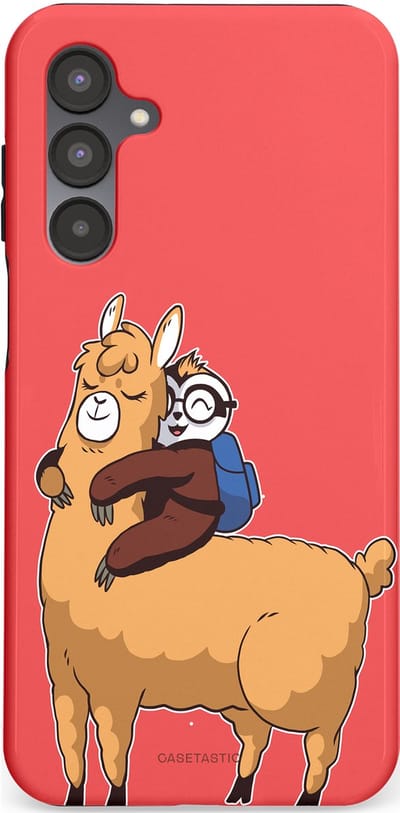 Casetastic hoesje geschikt voor Samsung Galaxy A16 - Dubbellaagse bescherming - Lui en lekker - Fashion Case - Koraal Goud