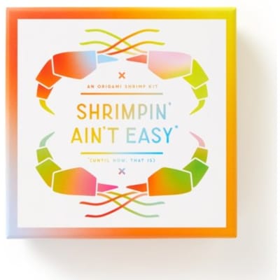 Shrimpin' Ain't Easy Origami Kit - Brass Brass Monkey