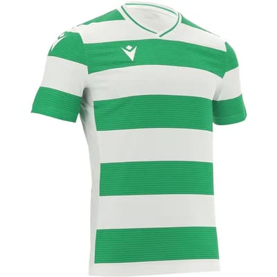 Macron Alcyon Shirt Korte Mouw Heren - Wit / Groen | Maat: M