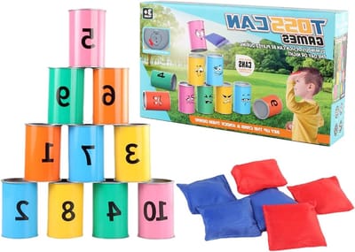 Werpspellen Doos - Zandzak Toss - Familie Buiten Spel - Dubbelzijdig Bord - 10 cm - Uniek