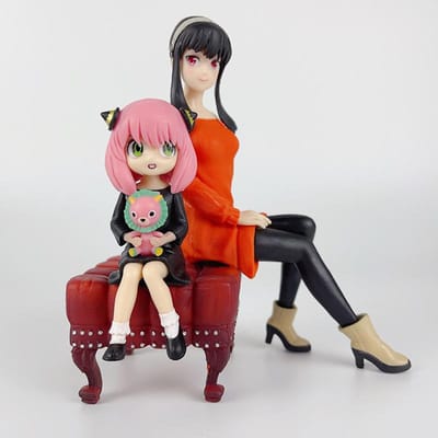 Figurine de la famille espion Anya Alstreim Yor Forger, 15CM, décoration de bureau, figurine d'action en PVC, modèle de jouets, cadeau pour enfants No box red