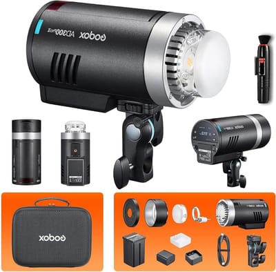 Krachtige All-in-One Buitenflitser voor Professionele Fotografie met Draadloze Trigger en Instelbare Vermogen