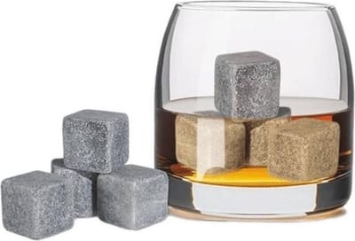 4x Whiskey koelstenen 2,5 cm - ijsblokken / Whiskeystenen