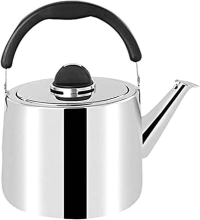 Waterkoker Roestvrij Staal - Theeketel Universeel - Snel Warme Drank - Voor Inductie Gas - 4 Liter - Zilver