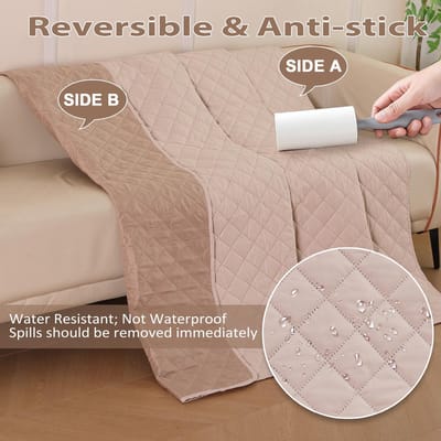 bankhoes, 157 x 127 cm, puppydekens voor bank, meubelbeschermer, wasbaar, omkeerbaar, krasbestendig, huisdierbontbestendig, bestand tegen dierenhaar, voor middelgrote en grote