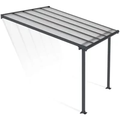Palram | Canopia - Terrasoverkapping Olympia - Helder - Donkergrijs - 307x294cm