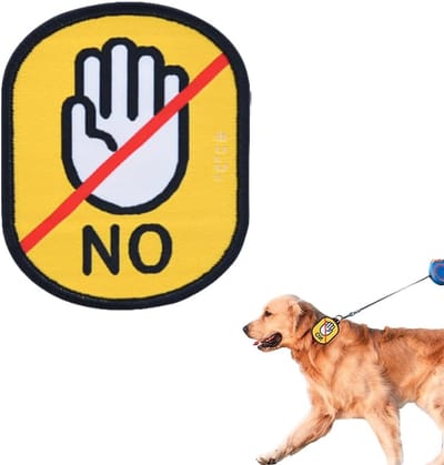 1 x personaliseerbare honden-ID-sticker, stopbord, hondenpenning, raakt niet aan
