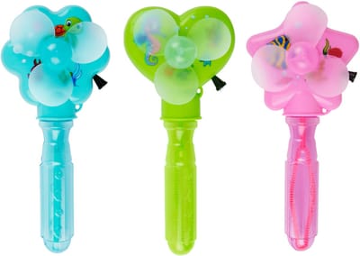 Eddy Toys Playingfan bubbles 3ass clr - Kunststof