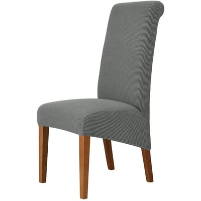 Hoge rugleuning en universele stoelhoes voor eetkamer Hotel XL M maat T Jacquard Extra grote stretch spandex stoelhoezen wasbaar M size (45-58cm)