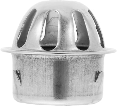 Afvoerputje Balkon - Gootfilter Zeef - Waterafvoer Buiten - Roestvrij Staal - 5.3 x 5.3 x 5 cm - Zilver