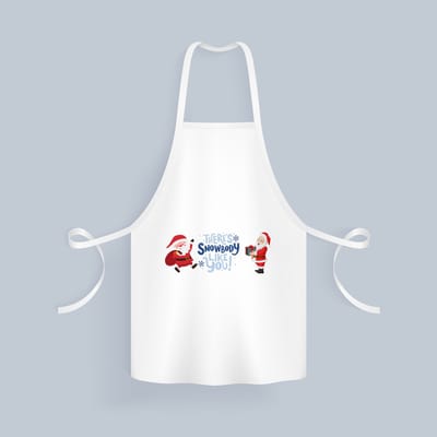 Akyol - kerst there's snowbody like you Keukenschort - Kerstmis - kerst beker - winter - kerst - christmas - kerst cadeau - 82 bij 71 cm