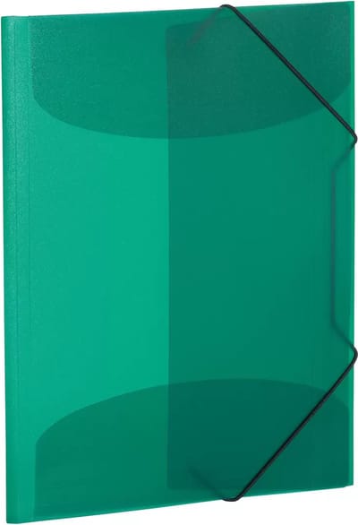 HERMA Elasticated folder A3 PP Doorzichtig Donkergroen