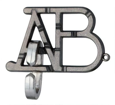 IQ-puzzel - ABC - Metaal - Niveau 1