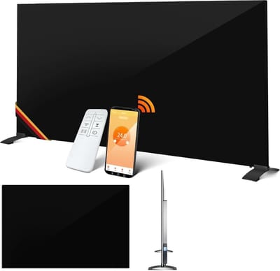 MKSS® Hoge Kwaliteit Infrarood Paneel Verplaatsbaar - Infrarood Verwarming - Heater - Infraroodtherapie - Infraroodkachel Vrijstaand - Met Voetjes - Zwart