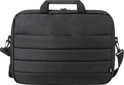 Aktetas - Laptoptas - Met verstelbare schouderband - 40 x 29 cm - RPET - Polyester - zwart