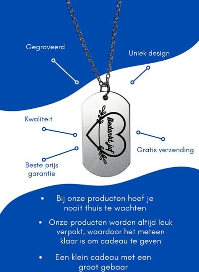 Akyol - bedankt juf ketting - Juf - beste juf die er is - juf cadeau - bedankje - afscheidscadeau juf