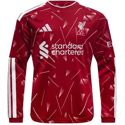 adidas Liverpool FC 2026/27 Long Sleeve Home Shirt - Roze- Heren, Roze XS