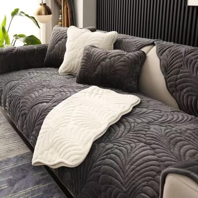 Melkfluweel All-season Bankkussen Pluche Verdikt Bankhanddoek Scandinavische Stijl Antislip Zitkussen 70*70cm