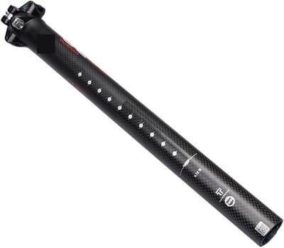 Fiets Zadelpen - Verende Zadelpen - Lange Fietstochten - Comfortabele Demping - 27.2 x 350MM - Zwart