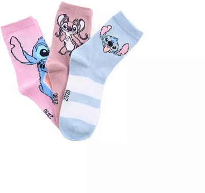 Disney Stitch Sokken – 3 Paar – Kinder Sokken – Stitch & Angel – Maat 23/26