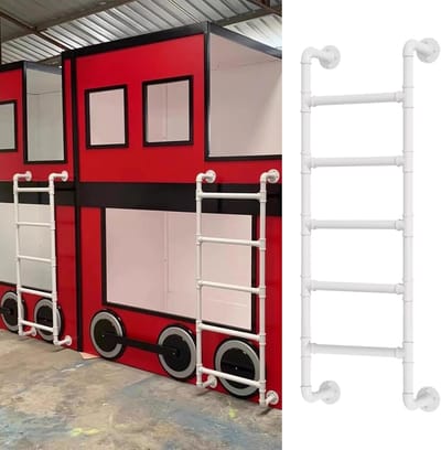 Metalen Noodladder - Brandtrap Kelder - Veilige Ontsnapping - Zwaar Uitgevoerd Metaal - 130cm Lengte