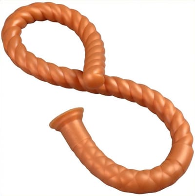 Lusty 80 Cm Lange Siliconen Anaal Plug - Lange Dunne Anaal Dildo - Zeer Buigzaam - Met Zuignap