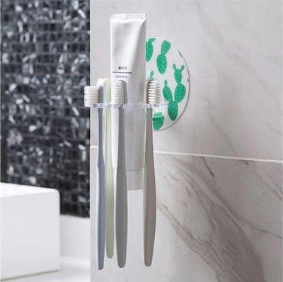 CHPN - Tandborstelhouder - Zelfklevende tandenborstelhouder - Badkamer Accessoires - Scheermeshouder - Tandenborstel ophangen - Toothbrush Holder