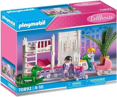 Kinderkamer Speelset - Poppenhuis Meubels - Spelen en Ontdekken - Gedetailleerd Ontwerp - 1:12 Schaal - Roze