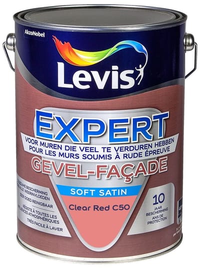 Levis - Expert Gevel Mix - Clear Red C50 - Mengverf - 5 L