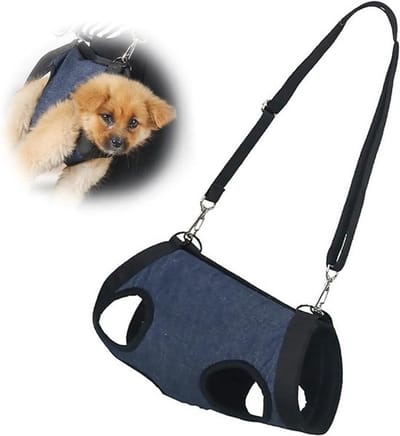 Zachte, ademende, wasbare en opvouwbare reismand voor katten en honden, geschikt voor manicures, gebitsverzorging en reizen (blauw, L).