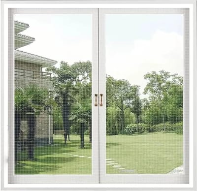 Horren Raamfolie - Muggenhor Raam - Insecten Buiten Houden - Op Maat Te Knippen - 160x180cm - Wit