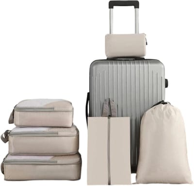 Compressie Packing Bag - Reisopbergzakken - Ruimtebesparend Inpakken - Wasbaar en Herbruikbaar - 6 Stuks 42x33cm - Meerdere Kleuren