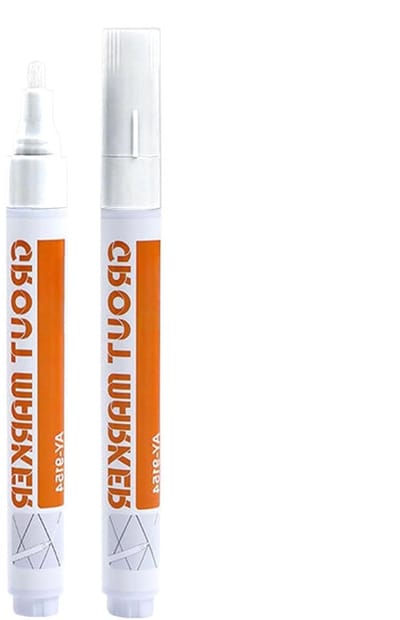 Voegverfpen - Voegstift Reparatie - Voegen Opfrissen - Sneldrogend Waterdicht - 14 cm - Wit