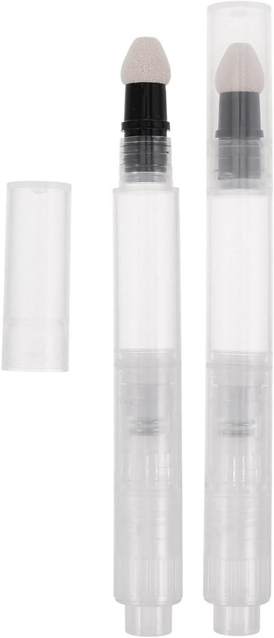 Navulbare make-up poederstift 3 ml, compacte rouge met drukmechanisme, draagbare sponspunt voor onderweg, herbruikbaar en handig in gebruik