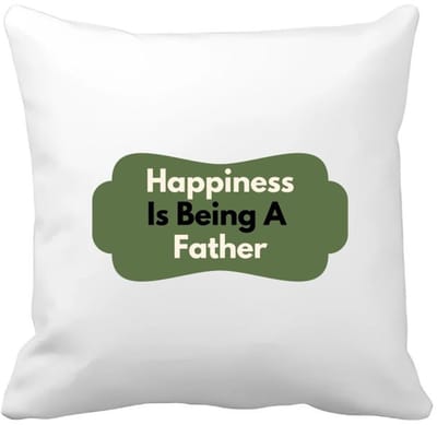Akyol - happiness is being a father Kussen hoes - Vader - de liefste papa - vader cadeautjes - vaderdag - verjaardag - geschenk - kado - 40 bij 40 cm