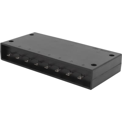 Panneau d'interrupteurs 8 voies DC12V vers 24V IP68 Résistant à l'eau Haute Stabilité Panneau de commande tactile LED Boîtier pour Voiture Camion Camping-car gray
