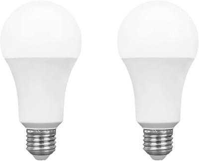 Spectrum LED Lamp A60 E27 - 18W - 230V - 1800 Lumen - 4000K Neutraal Wit - Ø60mm - Voor Plafondlamp, Tafellamp of Vloerlamp - 2 stuks