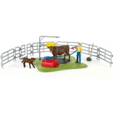schleich FARM WORLD Speelfigurenset - Wasstation voor Koeien - Kinderspeelgoed voor Jongens en Meisjes - 3 tot 8 jaar - 17 Onderdelen - 42529