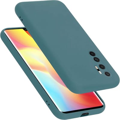 Cadorabo Hoesje geschikt voor Xiaomi Mi NOTE 10 LITE in LIQUID GROEN - Beschermhoes gemaakt van flexibel TPU silicone Case Cover