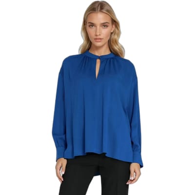 Oversized blouse met plooien voor dames Nife