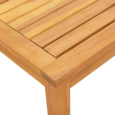 Luxe Verstelbare Ligstoelen Set van 2 met Bijzettafel - Crème Textilene & Massief Acaciahout – Afmetingen op aanvraag – Casa Dorada