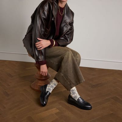 Manfield - Dames - Klassieke zwarte leren loafers - Maat 37
