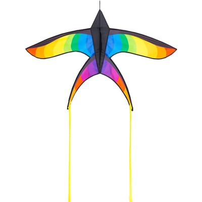Kindervlieger HQ Swallow Kite Rainbow 106523 Regenboog 120x 80 cm