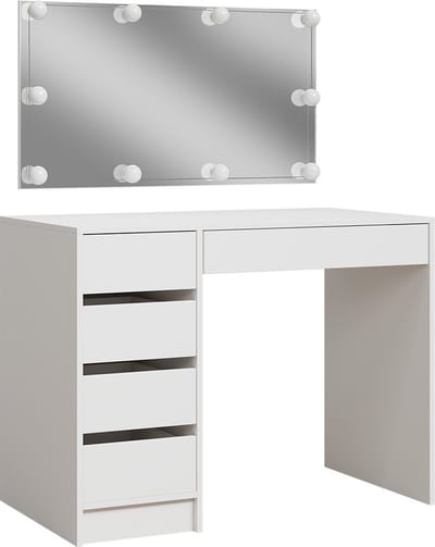 Vicco Thalia Kaptafel – 100 cm met LED-verlichting Wit