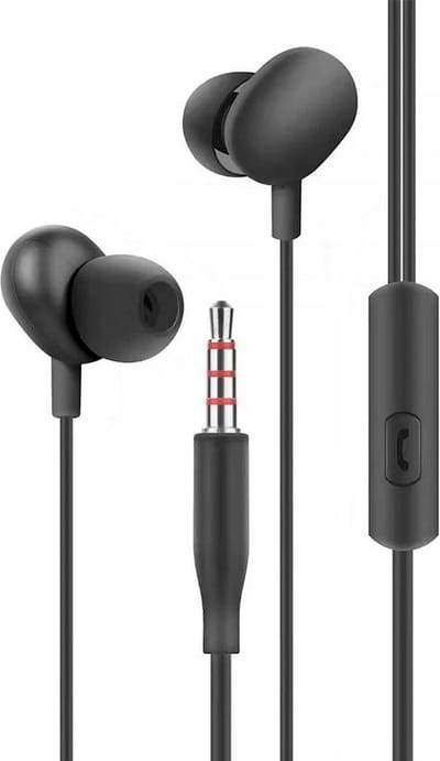 Fontastic 255441 In-Ear Headset - Oordopjes met microfoon - Zacht Zwart