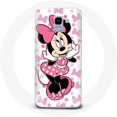 Hoesje voor Samsung Galaxy J6 2018 Minnie Mouse Cartoon Schattig Roze