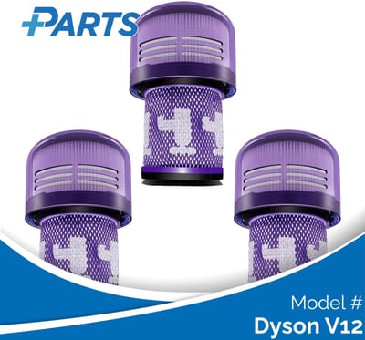 Dyson V12 Filters (3 Stuks, Plus.Parts® alternatief voor 971517-01)