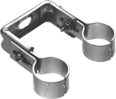 WALR dubb pijpbeugel BIS Duplo, uitw buisdiam 15mm, pijpafstand 60mm